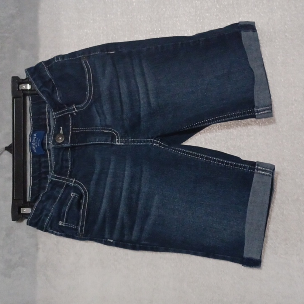 Arizona Jeans Shorts Size 10R Girls 5 Pocket Design Dark Blue Bermuda